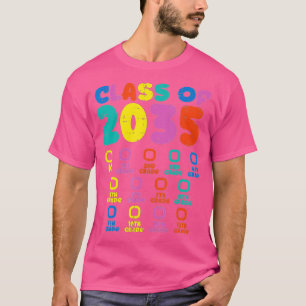 Farbenfrohe Klasse des Kindergartens der Checklist T-Shirt