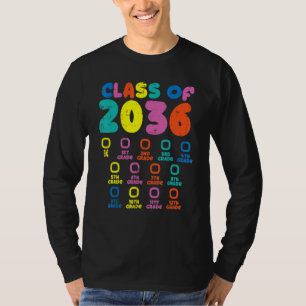 Farbenfrohe Klasse des Kindergartens der Checklist T-Shirt