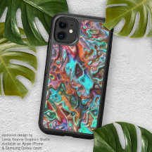 Farbenfrohe, klassische Fun Paint Blur Waves Art P