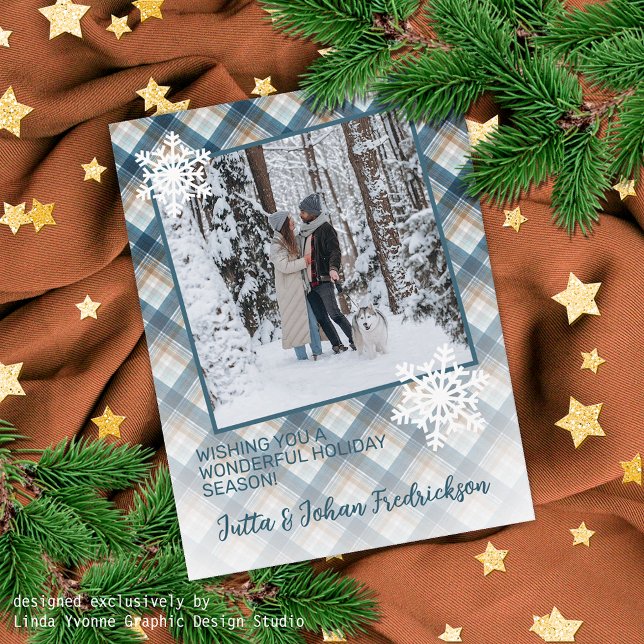 Farbenfrohe klassische Länder Karierte Frohe Festt Postkarte (Von Creator hochgeladen)