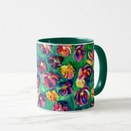 Farbenfrohe kleine Blume Originelles Kunstwerk Tasse