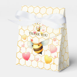 Farbenfrohe kleine Honey Bee Baby Dusche Niedlich Geschenkschachtel