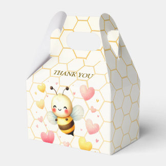Farbenfrohe kleine Honey Bee Baby Dusche Niedlich Geschenkschachtel