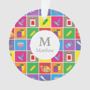 Farbenfrohe kleine künstlerische Muster Kids Room Ornament