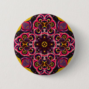 farbenfrohe Knopfdrehspiegel-Design Button