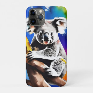 Farbenfrohe Koala Bear Watercolor Splash, Case-Mate iPhone Hülle