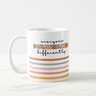 Farbenfrohe Kommunikation Kaffeetasse