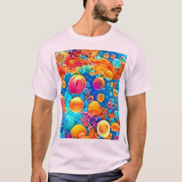 Farbenfrohe Korallenriff-Blasen T-Shirt