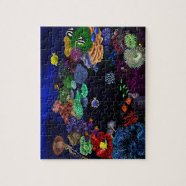 Farbenfrohe Korallenriffe und Fischriff Kunst, Dic Puzzle