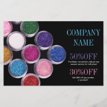 farbenfrohe Kosmetik Make-up-Artist Kosmetikerin