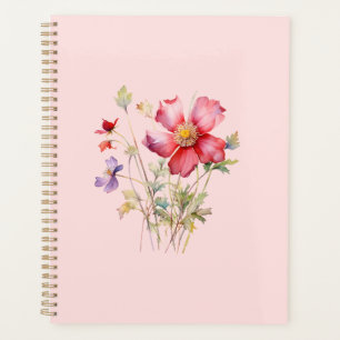Farbenfrohe Kosmos-Blume Planer