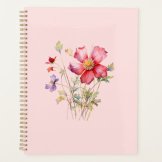 Farbenfrohe Kosmos-Blume Planer