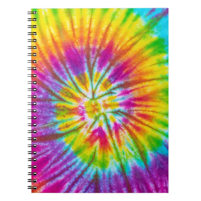 Farbenfrohe Krawatte-Färbung Abstrakt. Notizblock (Vorderseite)