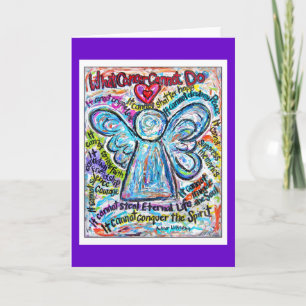 Farbenfrohe Krebsangel-Karte Karte