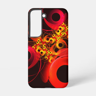 Farbenfrohe Kreise Moderne abstrakte Kunst Muster  Samsung Galaxy Hülle
