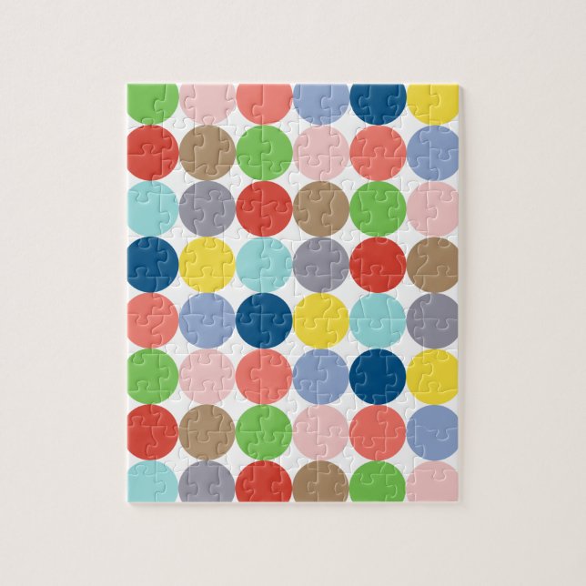 farbenfrohe Kreise pastellfarbener.. Puzzle (Vertikal)