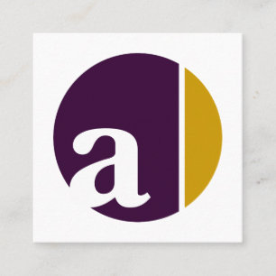 Farbenfrohe Kreise Quadratische Visitenkarte