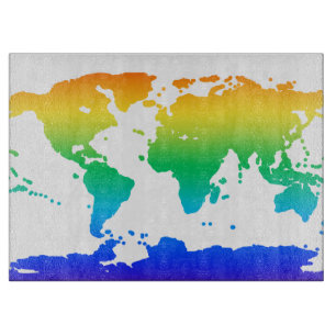 Farbenfrohe Küche Schneidebrett