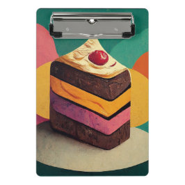 Farbenfrohe Kuchen Mini Klemmbrett