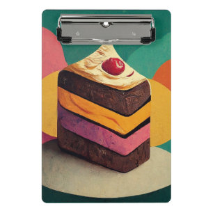 Farbenfrohe Kuchen Mini Klemmbrett
