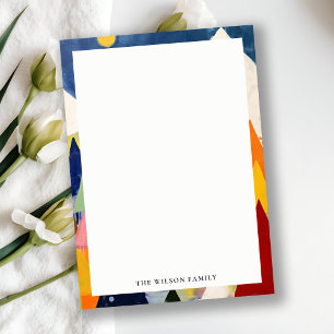 Farbenfrohe, kühne Retro Abstrakte Weihnachtslands Mitteilungskarte