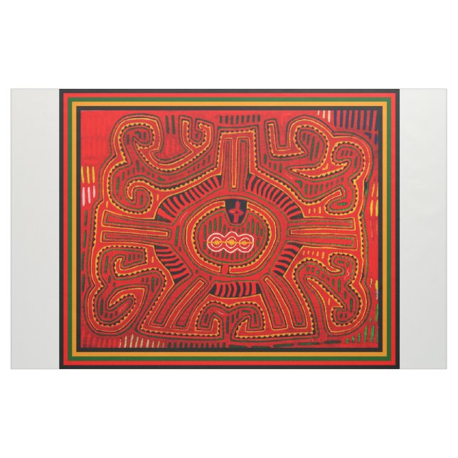 farbenfrohe Kuna Indian Designer-Fabric Stoff (Yard (91,4 cm))