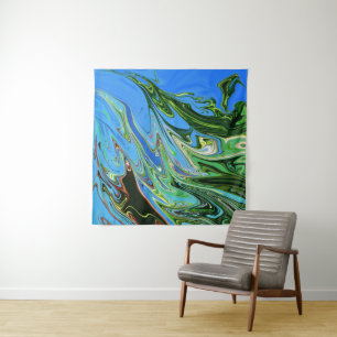 Farbenfrohe Kunst   Bestes abstraktes Meisterstück Wandteppich
