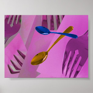 Farbenfrohe Kunst-Design Poster