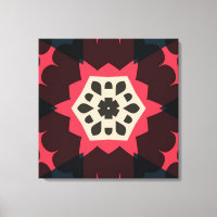 Farbenfrohe Kunst Design Wrapped Canvas