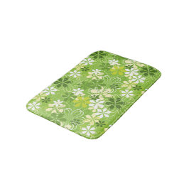 Farbenfrohe Kunst Illustration Natur Blumenmuster Badematte