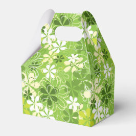 Farbenfrohe Kunst Illustration Natur Blumenmuster Geschenkschachtel