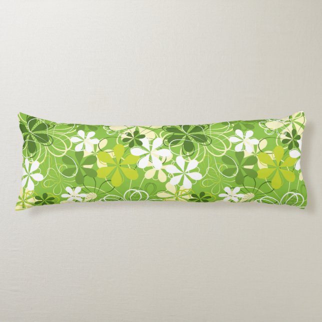 Farbenfrohe Kunst Illustration Natur Blumenmuster Seitenschläferkissen (Vorderseite)