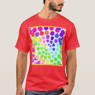 Farbenfrohe Kunst T-Shirt