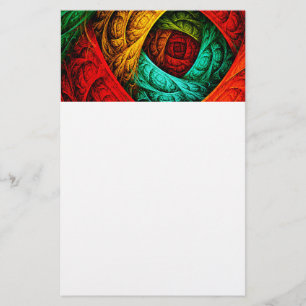 Farbenfrohe künstlerische Moderne Abstrakte Kunst  Briefpapier