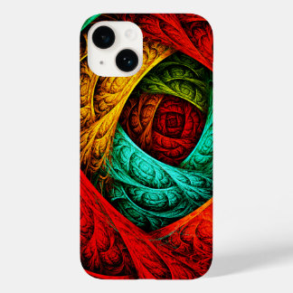 Farbenfrohe künstlerische Moderne Abstrakte Kunst Case-Mate iPhone 14 Hülle