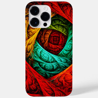 Farbenfrohe künstlerische Moderne Abstrakte Kunst Case-Mate iPhone 14 Pro Max Hülle