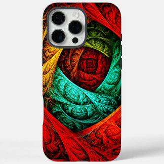 Farbenfrohe künstlerische Moderne Abstrakte Kunst iPhone 16 Pro Max Hülle