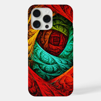 Farbenfrohe künstlerische Moderne Abstrakte Kunst iPhone 15 Pro Max Hülle