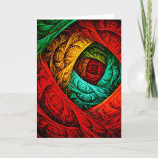 Farbenfrohe künstlerische Moderne Abstrakte Kunst  Karte