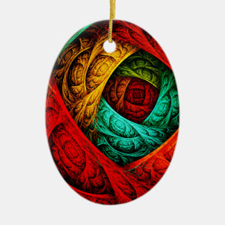 Farbenfrohe künstlerische Moderne Abstrakte Kunst  Keramik Ornament