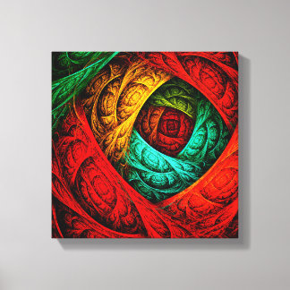 Farbenfrohe künstlerische Moderne Abstrakte Kunst Leinwanddruck