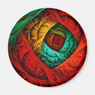 Farbenfrohe künstlerische Moderne Abstrakte Kunst Magnet