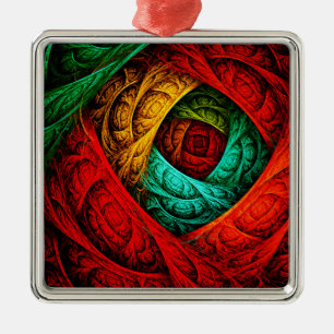 Farbenfrohe künstlerische Moderne Abstrakte Kunst Ornament Aus Metall