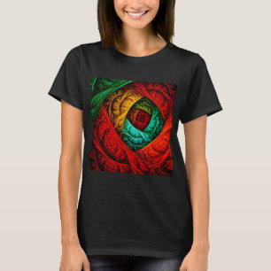 Farbenfrohe künstlerische Moderne Abstrakte Kunst T-Shirt