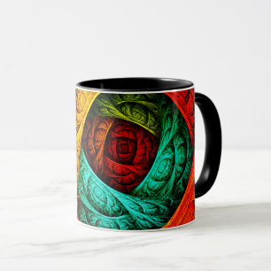 Farbenfrohe künstlerische Moderne Abstrakte Kunst Tasse