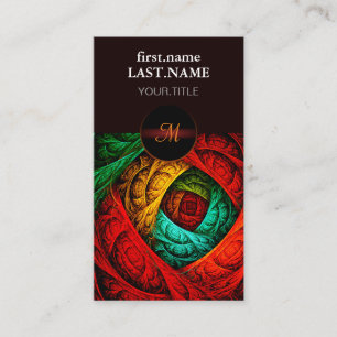 Farbenfrohe künstlerische Moderne Abstrakte Kunst Visitenkarte