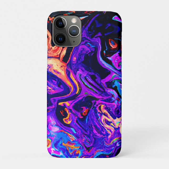Farbenfrohe künstlerische Muster Case-Mate iPhone Hülle (Rückseite)