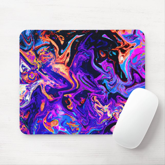 Farbenfrohe künstlerische Muster Mousepad (Mit Mouse)