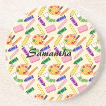 Farbenfrohe Kunstmaterialien