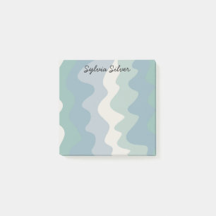 Farbenfrohe Kurven CUSTOM Chic Monogramm Personali Post-it Klebezettel